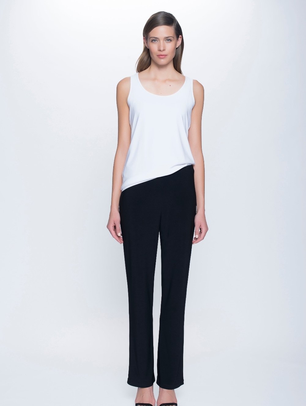 Picadilly Black Slinky Pull‑On Pants – Size Small